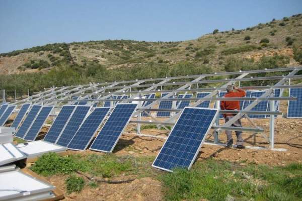 2011-Εγκατάσταση (ΒΑΣΕΙΣ-PANELS-ΗΛΕΚΤΡΙΚΑ) Φωτοβολταϊκoύ Σταθμού 100 KWp στην Ν. Αγχίαλο Βόλου για την "Αlpha Solar"